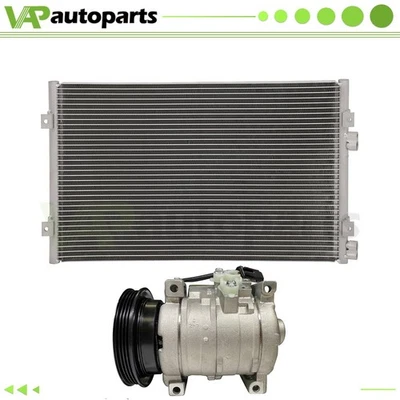 For 2001-2010 Chrysler PT Cruiser AC Condenser & AC Compressor Cooling Assembly Foto 1 de 4