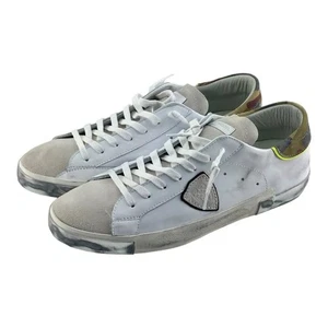 Sneakers Philippe Model Paris uomo taglia 12,5-13 pelle bianca - Foto 1 di 10
