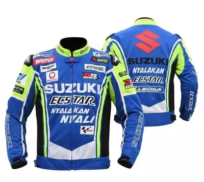 All Season Suzuki Motorbike Motorcycle Riding Jacket Textile Fabric Biker Jacket - Image 1 of 4
