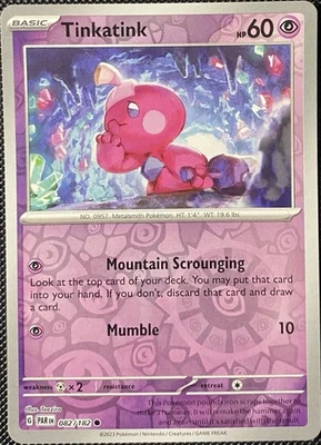 Tinkatink 082/182 SV04: Paradox Rift Reverse Holo - Pokémon Card - Image 1 of 2