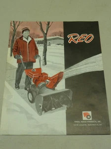 VINTAGE REO by WHEEL PFERD SCHNEEWERFER VERKAUFSBROSCHÜRE, Modelle: 420 & 626 - Bild 1 von 1