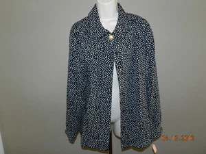 JOANNA Plus White black 80's Style Blouse Shoulder Pads 20W - Picture 1 of 2