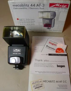 Metz Mecablitz 44 AF-3C Power Zoom Flash for Canon. NEW ! - Picture 1 of 6