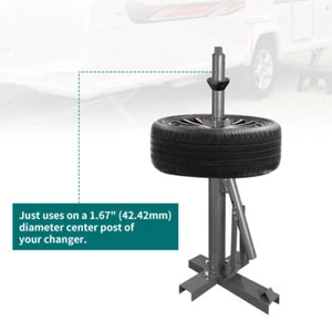 for Harbor Freight Car Manual Tire Changer Billet Centering Cone Upgrade Silver - Foto 1 di 6