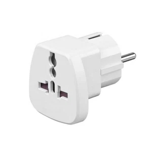 Reiseadapter EU Stecker Adapter Typ E/F Universal Reisestecker Ausland Steckdose - Bild 1 von 3