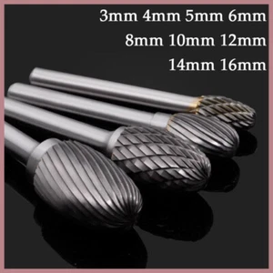E Type Rotary File Solid Carbide Cutter Grinding Shank Drill Bit Metal Ø3mm~16mm - Picture 1 of 9