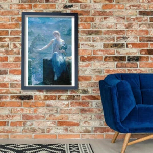 Edward Robert Hughes The Valkyrie's Vigil Wandbild Poster Druck - Bild 1 von 12