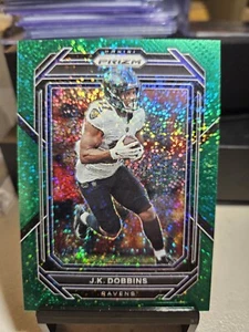 J.K. Dobbins 2022 PANIN PRIZM GREEN SPARKLE PRIZM /8 SSP #20 Ravens Redemption - Picture 1 of 2