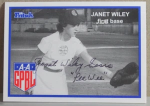 AAGPBL "JANET WILEY" SIGNED CARD #223 - Picture 1 of 2