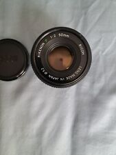 Ricoh Rikenon 1:2 50mm Lens