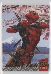 2018 Fleer Ultra Marvel X-Men Around the World Deadpool Mount Fuji #DAW7 09q5