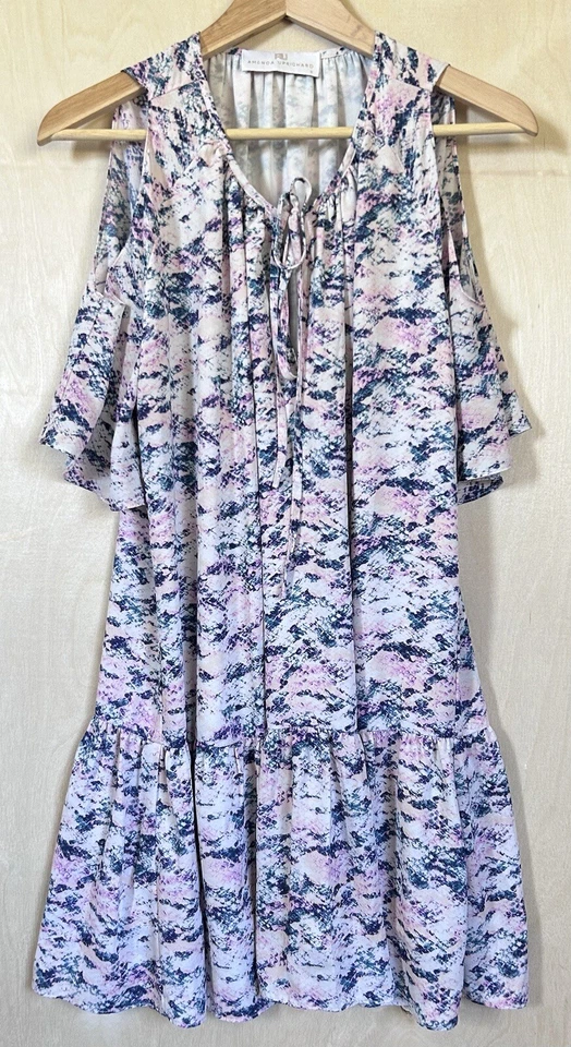 Vestido Blusa Mujer Amanda Uprichard Talla Pequeña Hombro Frío Multicolor Foto 1 de 4