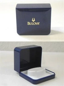 ASTUCCIO SCATOLA BULOVA PORTA OROLOGIO BLU INTERNO BIANCO - Imagen 1 de 1
