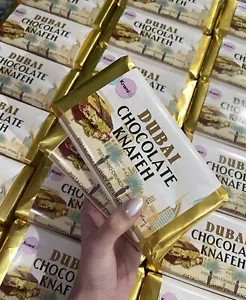 Dubai Chocolate Bar Pistachio 195g Milk Chocolate viral - Picture 1 of 7