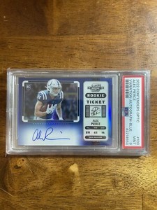 ALEC PIERCE 2022 CONTENDERS OPTIC VARIATION BLUE ROOKIE ON CARD AUTO /25 RC
