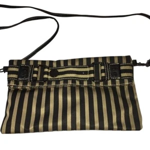 Sydney Love ** Gold & Black Striped Bag - Picture 1 of 13