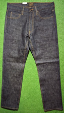 Filson Rail Splitter Selvedge Straight Leg Jeans Men's 32x33 Raw Indigo USA Made