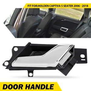 1Pc Black+Chrome Right Interior Door Handle For Holden Captiva 5 Seater 2006-18 - Picture 1 of 10