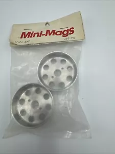 Ruote Mini-Mag Vintage Rare Universali Stock Pneumatici .75" Larghezza 1,96" Dia U10L8R - Foto 1 di 5