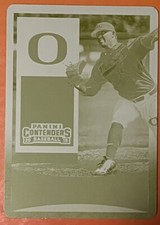 2015 Contenders Garrett Cleavinger Yellow Printing Plate Draft 1/1 