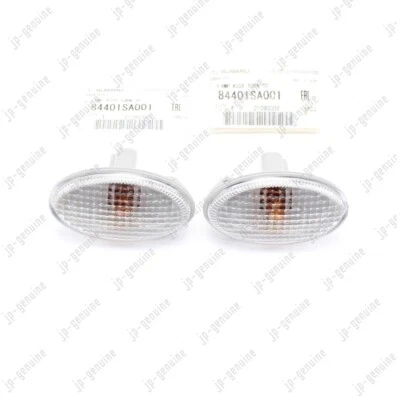 Juego de 2 marcadores de guardabarros laterales transparentes originales SUBARU Impreza WRX 2002-2007 Foto 1 de 4