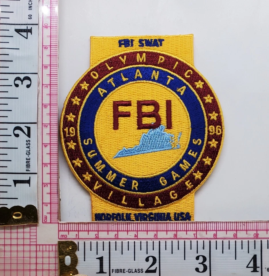 Parche k4 de los Juegos de la Villa Olímpica de Atlanta 1996 FBI Swat Norfolk Virginia Foto 1 de 1