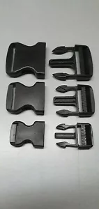 SIDE RELEASE BUCKLES HEAVY DUTY 25MM 38MM 50MM BLACK - Picture 1 of 9