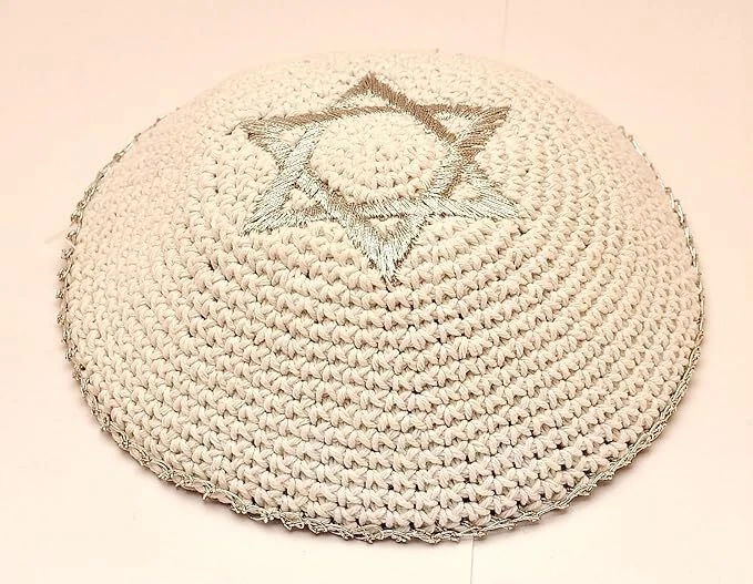50 x Embroidery Black & Gold Magen David Kippahs Hand Made from Jerusalem - Image 1 of 1