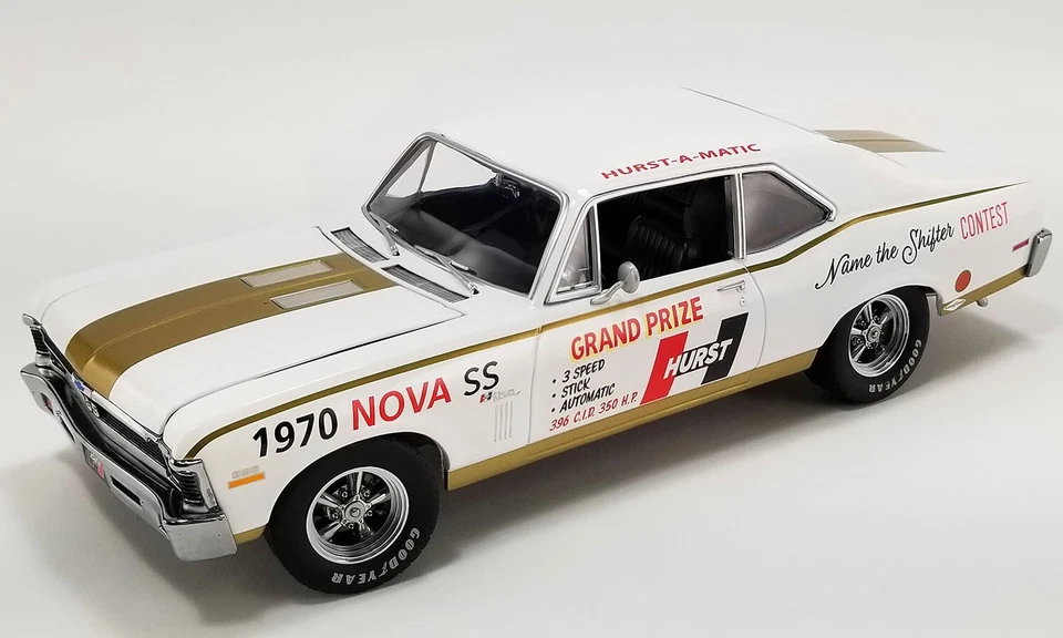 1970 CHEVROLET NOVA SS 1 18 INDY 500 MILE HURST SHIFTER SWEEPSTAKE CAR GMP 18982