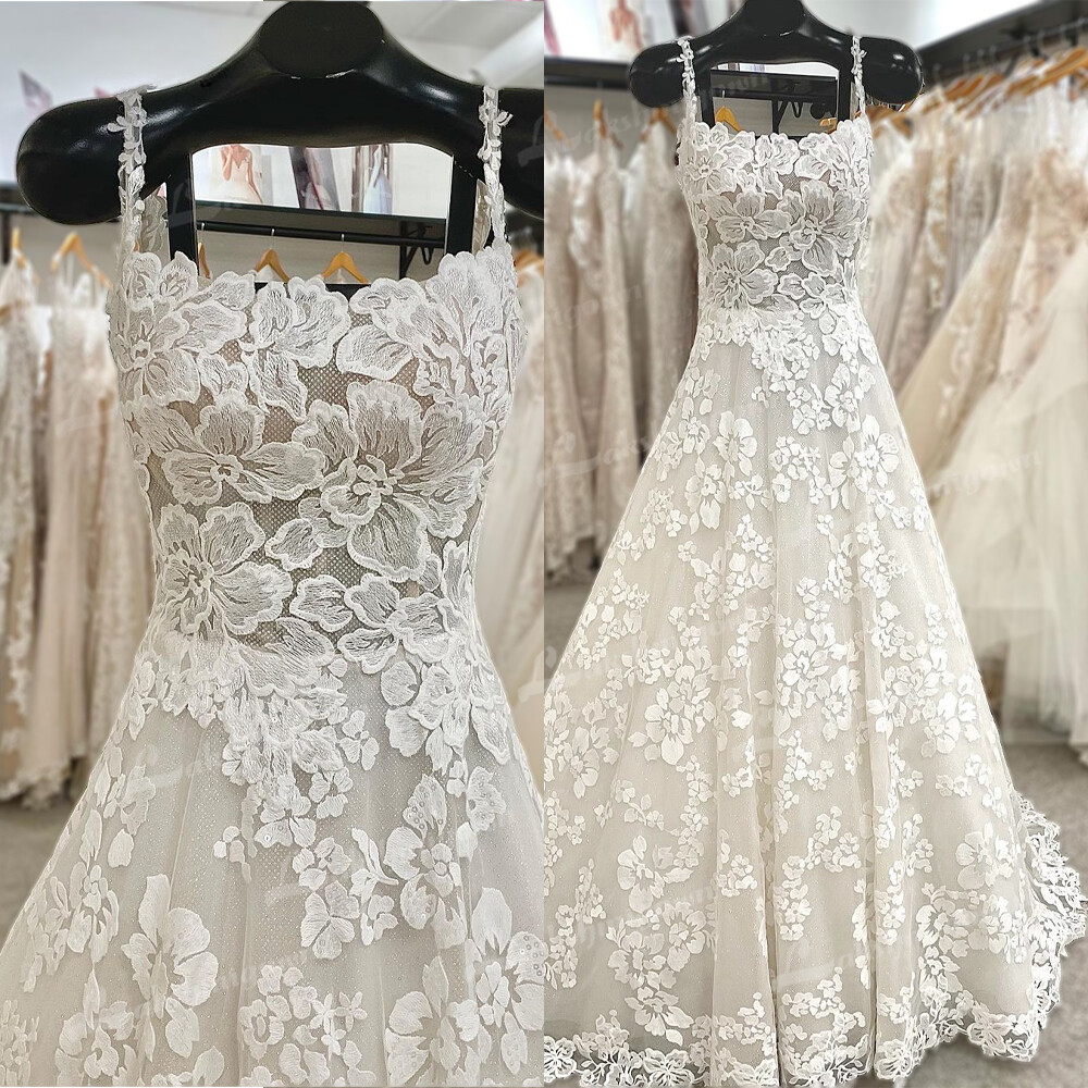 Flecos Para Coser Largos Encaje Blanco Para Vestidos De Novia 20