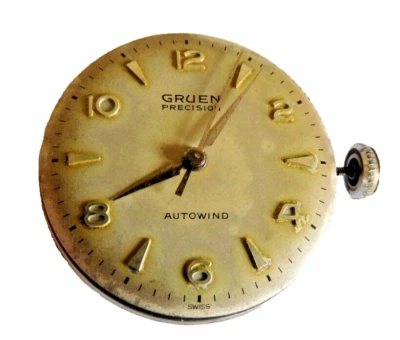 FELSA 1560 GRUEN WATCH RUNNING 17 JEWELS with DIAL & HANDS. - Image 1 of 2