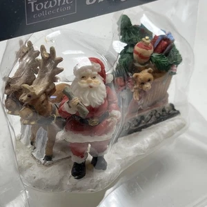 Lemax Carole Towne "Santas Sleigh" #201344 Christmas Village Accessory A4 - Picture 1 of 13