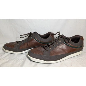 FootJoy Mens Golf Brown Leather Lace up Sneakers  Sz 15 Contour Casual Spikes - Picture 1 of 7