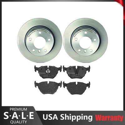 Kit de frenos traseros Brembo 280 mm rotores de disco y pastillas bajas para BMW E36 318i 318is Foto 1 de 4