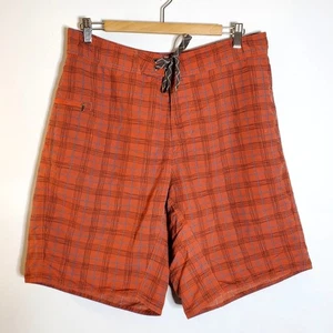 Patagonia plaid unlined Wavefarer Board Shorts in Excellent condition Size 36 - Picture 1 of 8