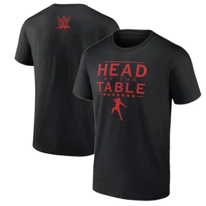 Roman Reigns WWE T-Shirt Men's Black Head Of The Table Top - New - Picture 1 of 3