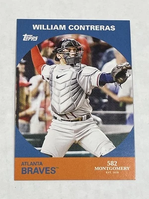 2022 Topps 582 Montgomery Club Baseball #18 - William Contreras - Atlanta Braves - Image 1 of 2