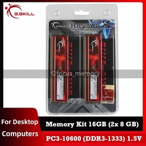 G.SKILL Ripjaws X DDR3 16GB (2x8GB) 1333MHz 2Rx8 240Pin Speicher kit für Desktop - Afbeelding 1 van 6