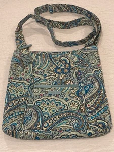 Vera Bradley Daisy Dot Paisley Floral Iconic Blue Tote Shoulder Bag NEVER USED - Picture 1 of 18