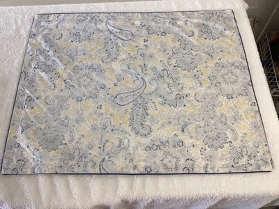 Nuevo 2 fundas de almohada estándar Ralph Lauren Marisa azul/amarillo 100 % algodón Foto 1 de 4