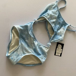 Art Class Girls One Piece Swimsuit M (7/8) Blue Cool Tie-Dye Bathing Suit - Picture 1 of 6