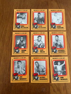 9 RARE 1997 BROWN's Boxing Cards MIKE Mc CALLUM ERIK MORALES!!! ETC - Image 1 of 2