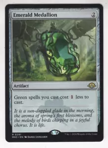 Magic The Gathering Modern Horizons 3 cartas raras #291 medallón esmeralda - Imagen 1 de 1
