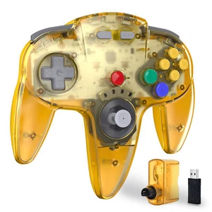 Wireless N64 Controller For N64 Nintendo Switch PC NSO Mac Windows w/Rumble Pak - Picture 1 of 49