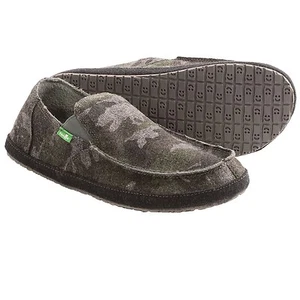 SANUK MEN’S ROUNDER PEACOAT GREY CAMO SIZE 7 NIB $65 LIST - Picture 1 of 10