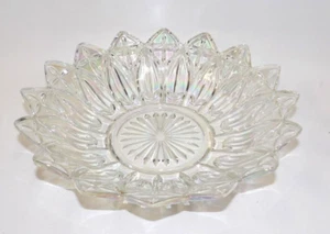 Federal Glass Iridescent Carnival Glass Petal Bowl - Picture 1 of 4