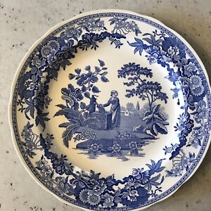 The Spode Blue Room Collection 'Girl At Well' 10.5'' Dinner/Decorative Plate EXC