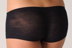 Disposable boy leg underwear, packet of 50, size M black. - Picture 1 of 2