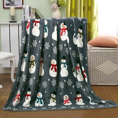 Christmas Santa & Halloween Fleece Throw Blankets - Assorted Styles - Image 1 of 4