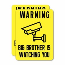 2X Big Brother Is Watching You  Sticker Decal Car Mailbox Bin Van Truck